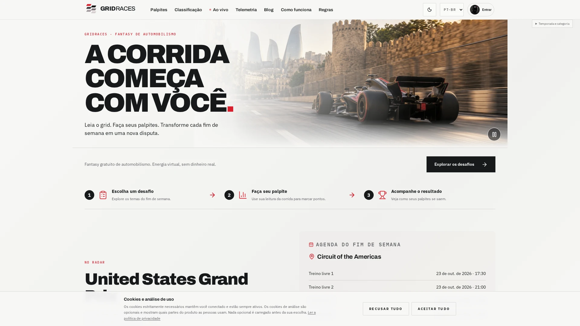 Interface do GridRaces